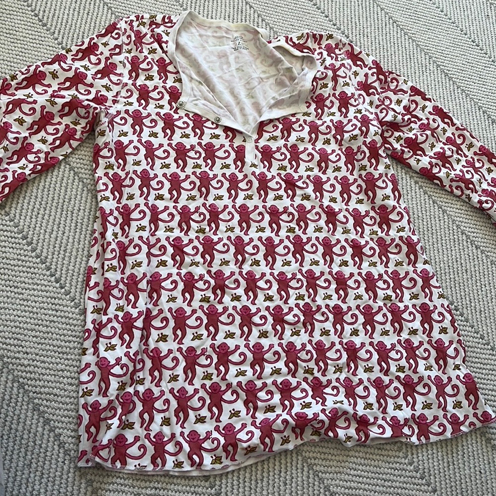 Roller Rabbit Red Monkey PJ Set